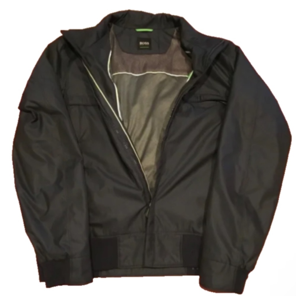 Hugo Boss Green Mens Navy Jadon 1 Bomber Jacket - Size M